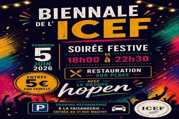 AFFICHE BIENNALE ICEF 2026